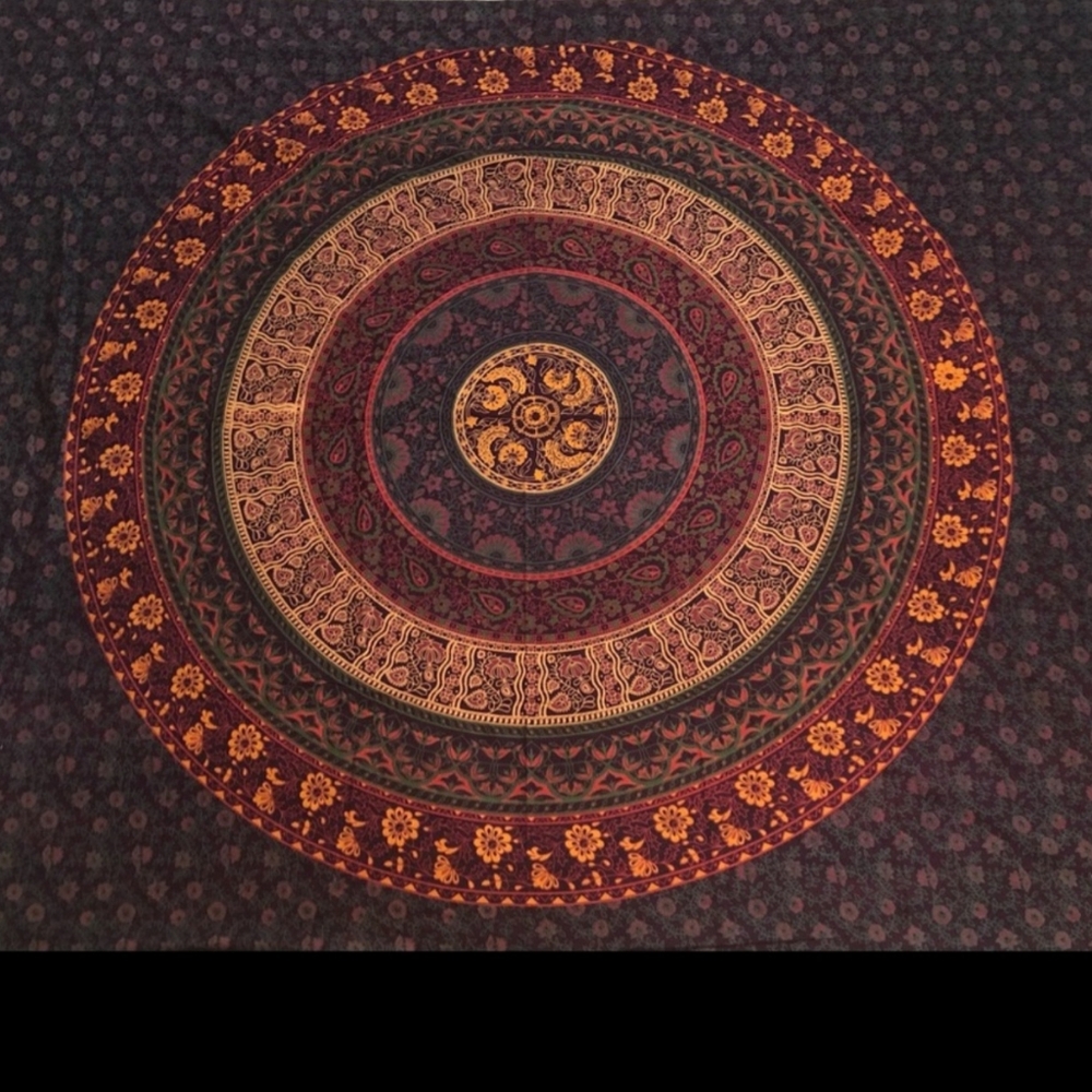 Urban Outfitters Maroon Double Sided Tapestry